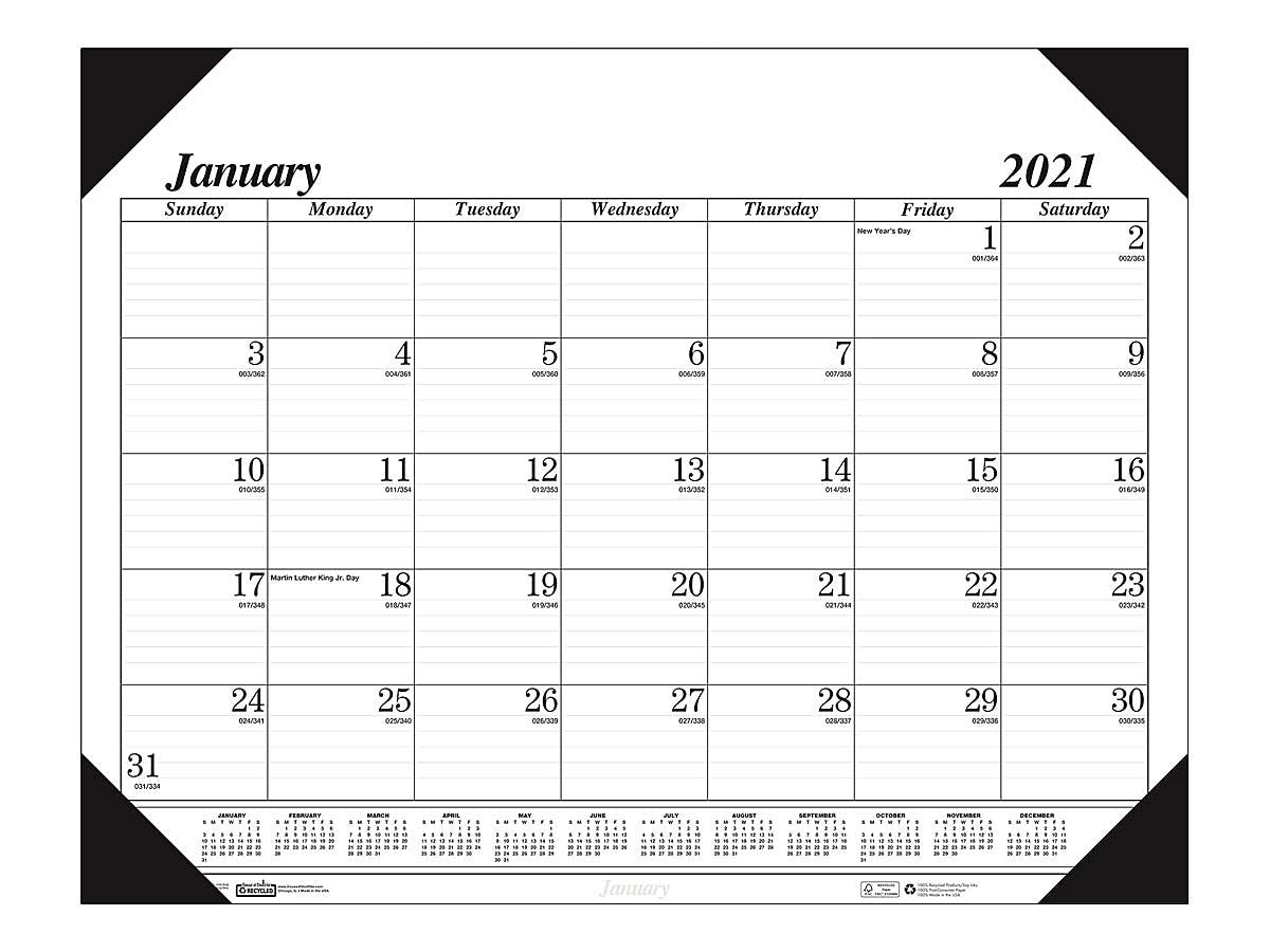 House of Doolittle 2021 Monthly Desk Pad Calendar, Economy, 22 x 17 Inches, January - December