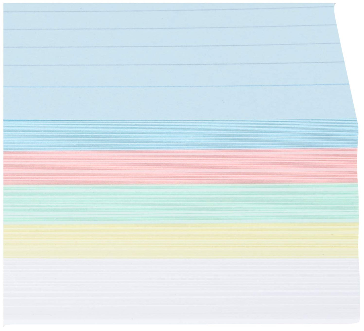Silvine Luxpad A6 Lined Revision & Presentation Cards - Assorted Colours + White. 150 Cards Per Pad