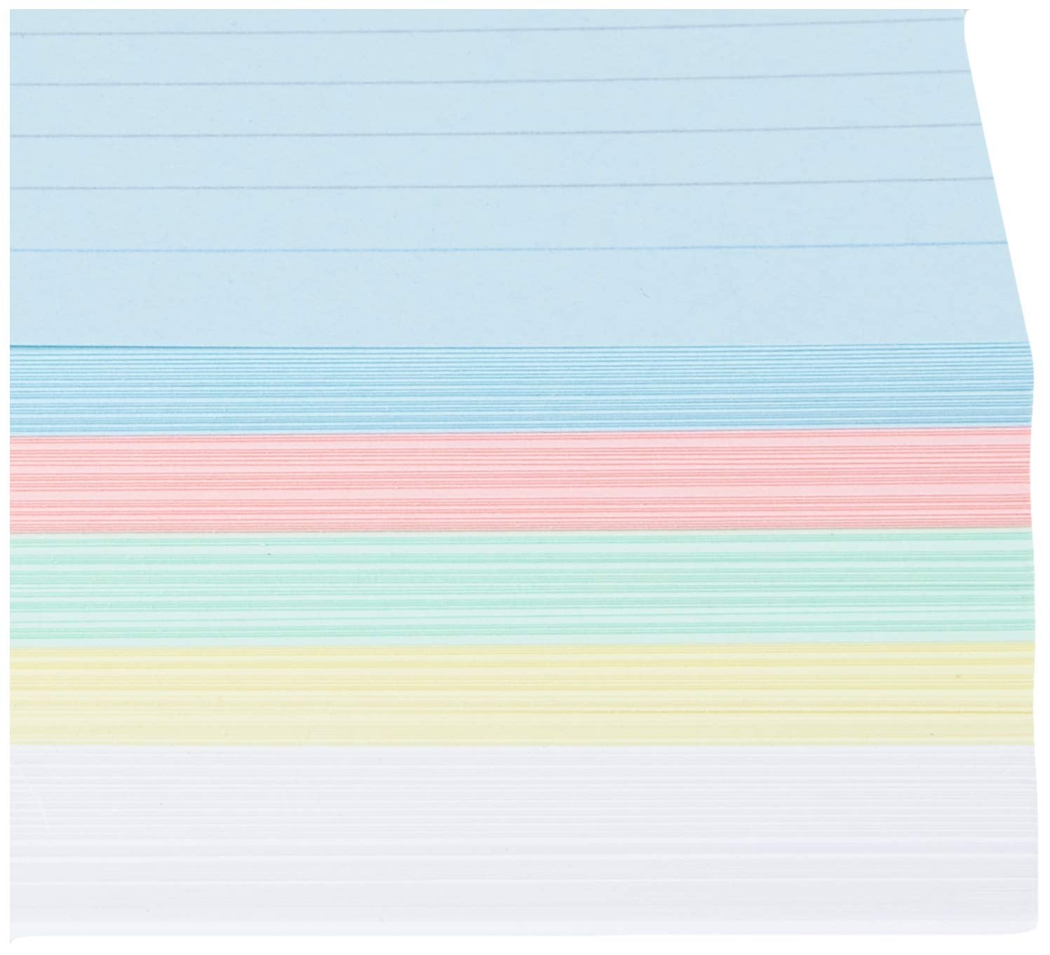 Silvine Luxpad A6 Lined Revision & Presentation Cards - Assorted Colours + White. 150 Cards Per Pad