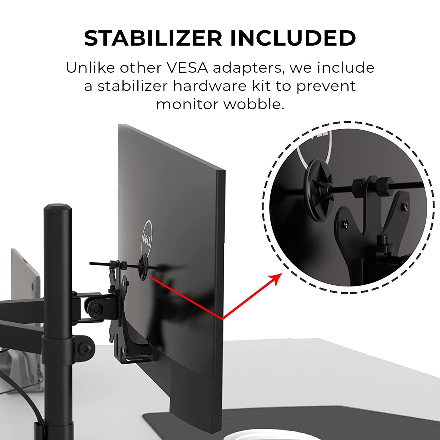 HumanCentric VESA Mount Adapter Compatible with Dell Monitors & More