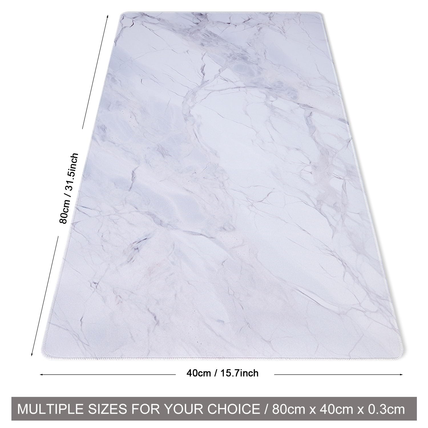 DOBAOJIA Marble Mouse Pad, Mouse and Keyboard Combo Pad XXL 31.5” x 15.8”