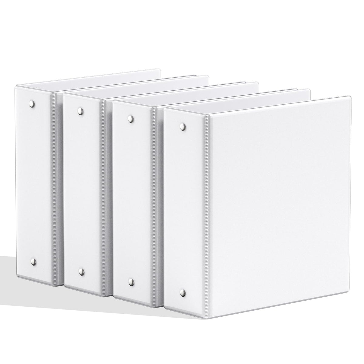 SUNEE 3 Inch Binders 3 Ring 4 Pack, PVC-Free Clear View Large Binders 3" (Fits 8.5x11 Inches) for
