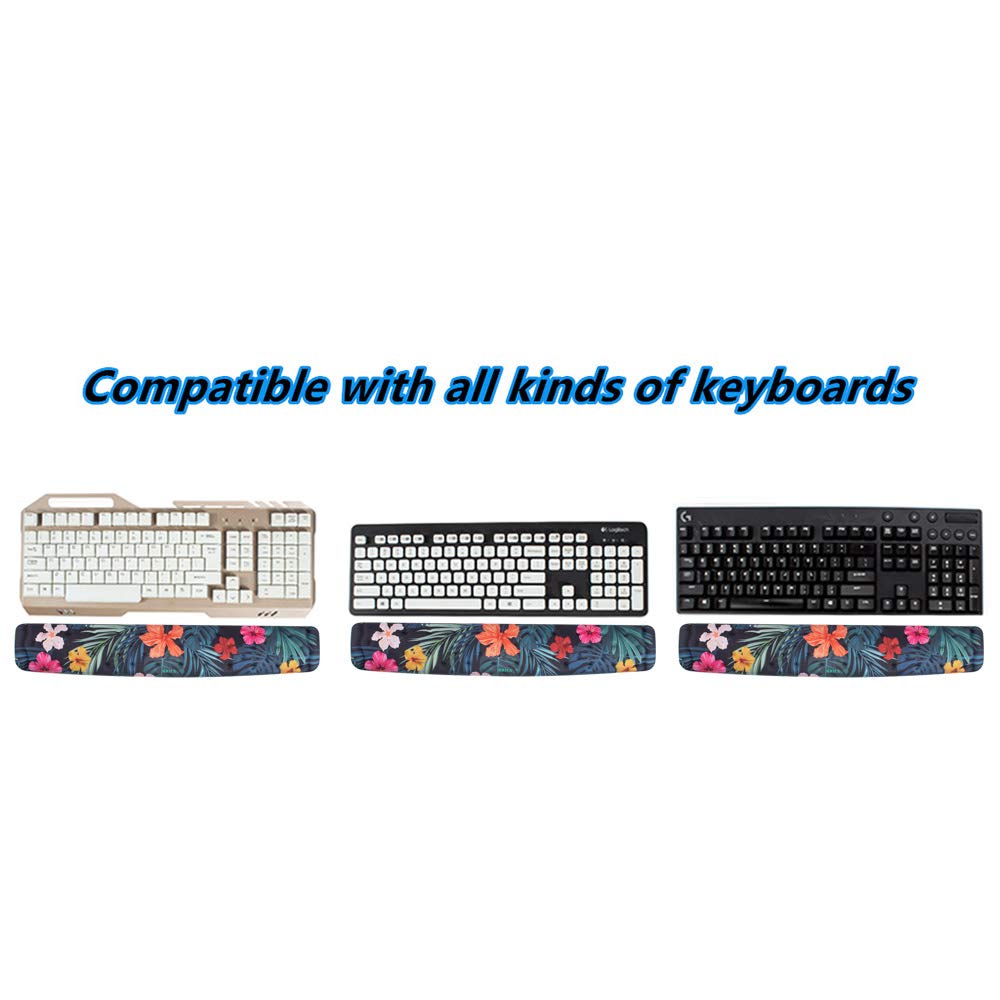 BRILA Memory Foam Mouse & Keyboard Wrist Rest Support Pad Cushion Set for Computer, Laptop, Office