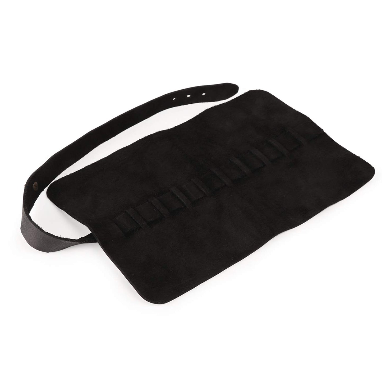 Londo Genuine Leather Retro Pen and Pencil Case - Metal Snap Fastener, Pencil Pouch Stationery Bag