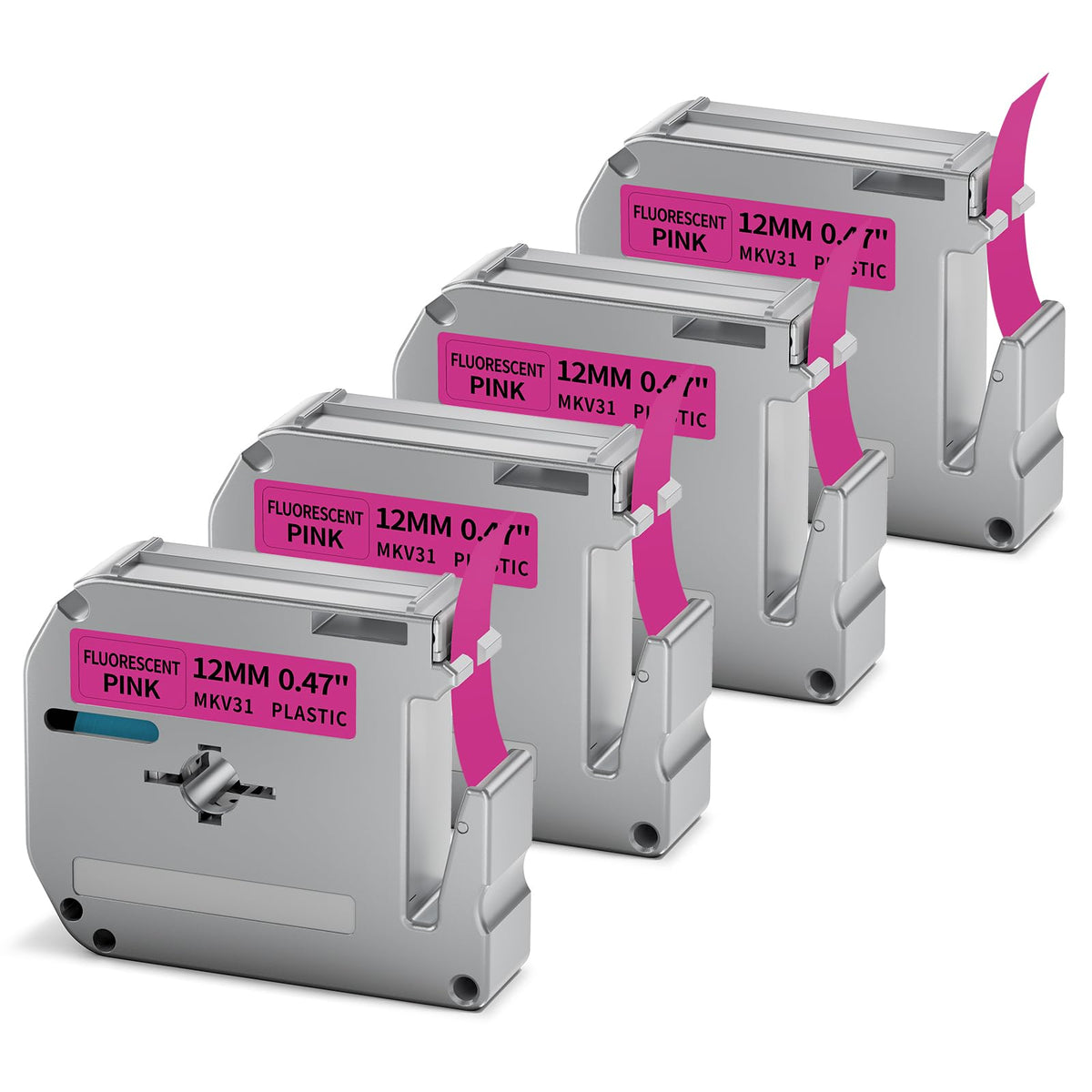 Replacement for Brother M Tape Neon Pink 12mm 0.47 M-KV31 P Touch Label