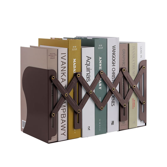 MSDADA Adjustable Bookends, Book Ends for Heavy Books, Expandable Book Organizer for Desk, Shelf
