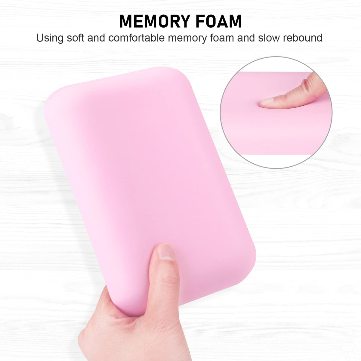 Leolee Elbow Rest Pads for Desk, Pink Ergonomic Wrist Rest Arm Rest Pads