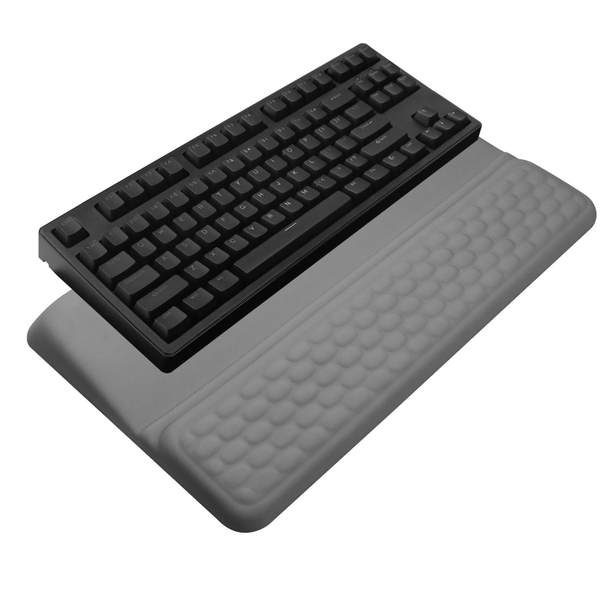 Computer Keyboard Stand with Wrist Rest, Ergonomic Tilted Keyboard Holder - Keyboard Riser with