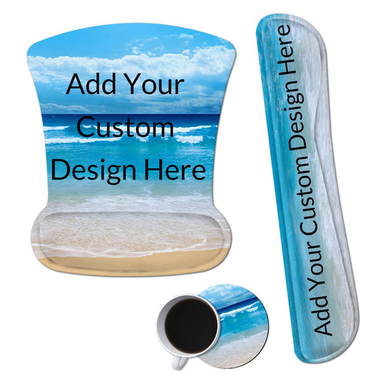 Design Your Own Photo Ergonomic Mouse Pad with Wrist Support Gel Mouse Pads and Upgrade Keyboard