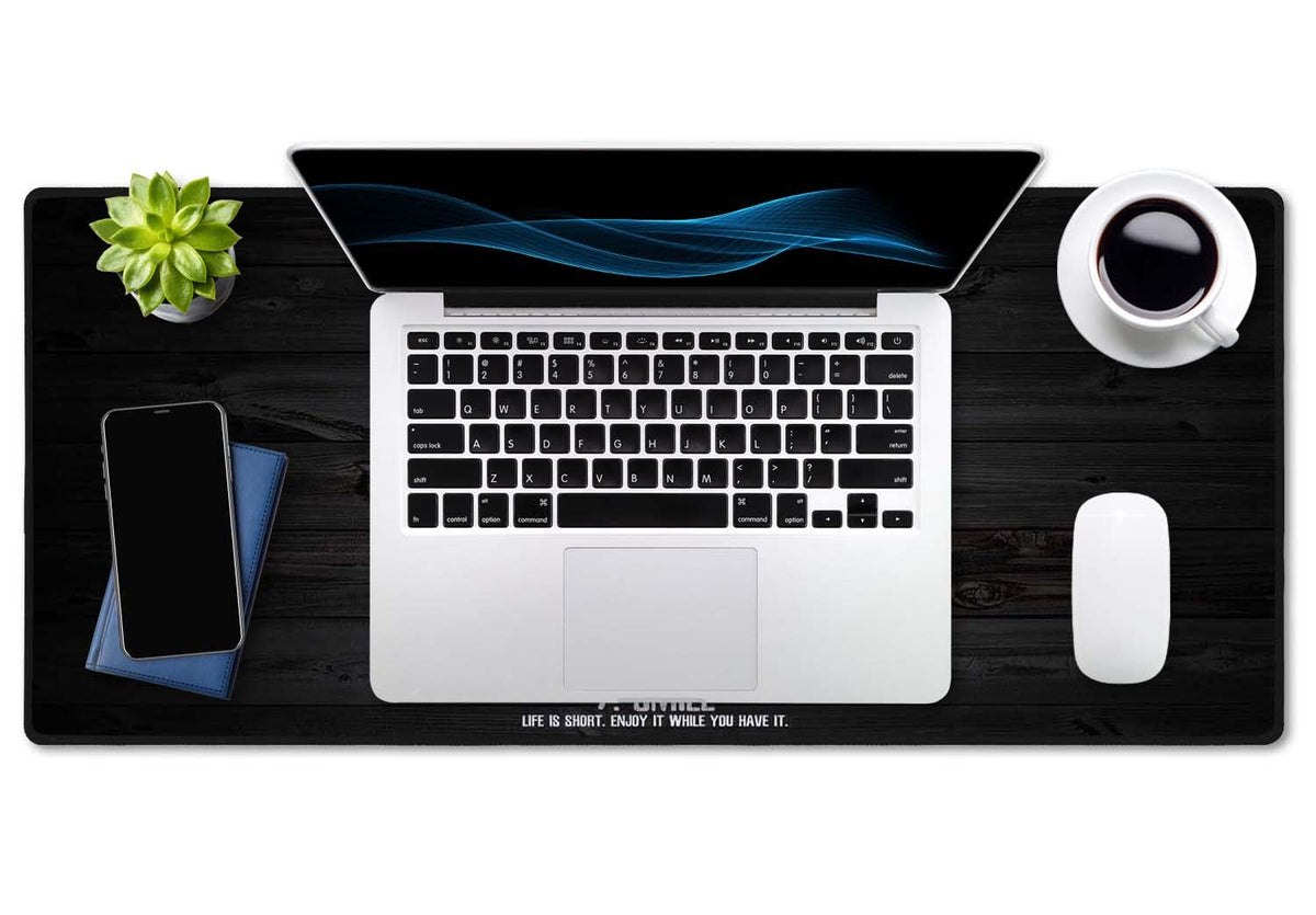 SSOIU 7 Rules of Life Motivational Quotes Mouse Pad 35.5 X 15.7 Inch XXL Full Desk Mousepad
