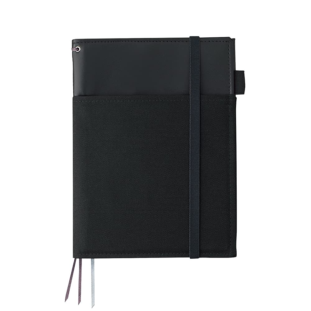 KOKUYO Systemic Synthetic Leather Cover Notebook, with One A5, B 6mm Ruled, 28 Lines, 50 Sheets