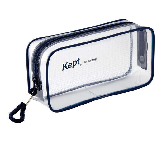 レイメイ藤井 Kept Raymay KPF902K Fujii Pencil Case, Clear Pen Pouch, Navy