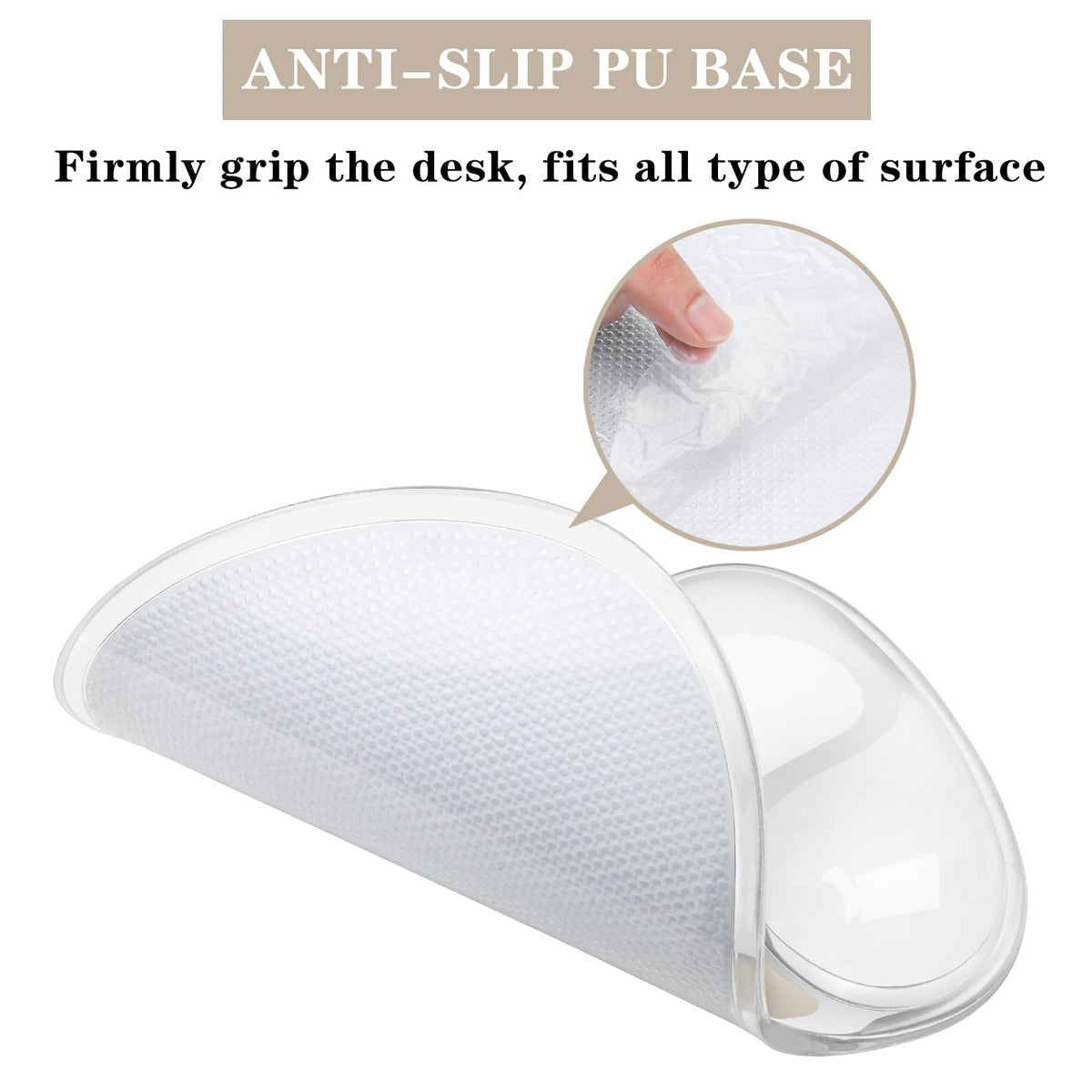 Mouse Pad with Wrist Rest,Ergonomic Mouse Pad with Comfortable Gel Wrist Rest Support and Non-Slip