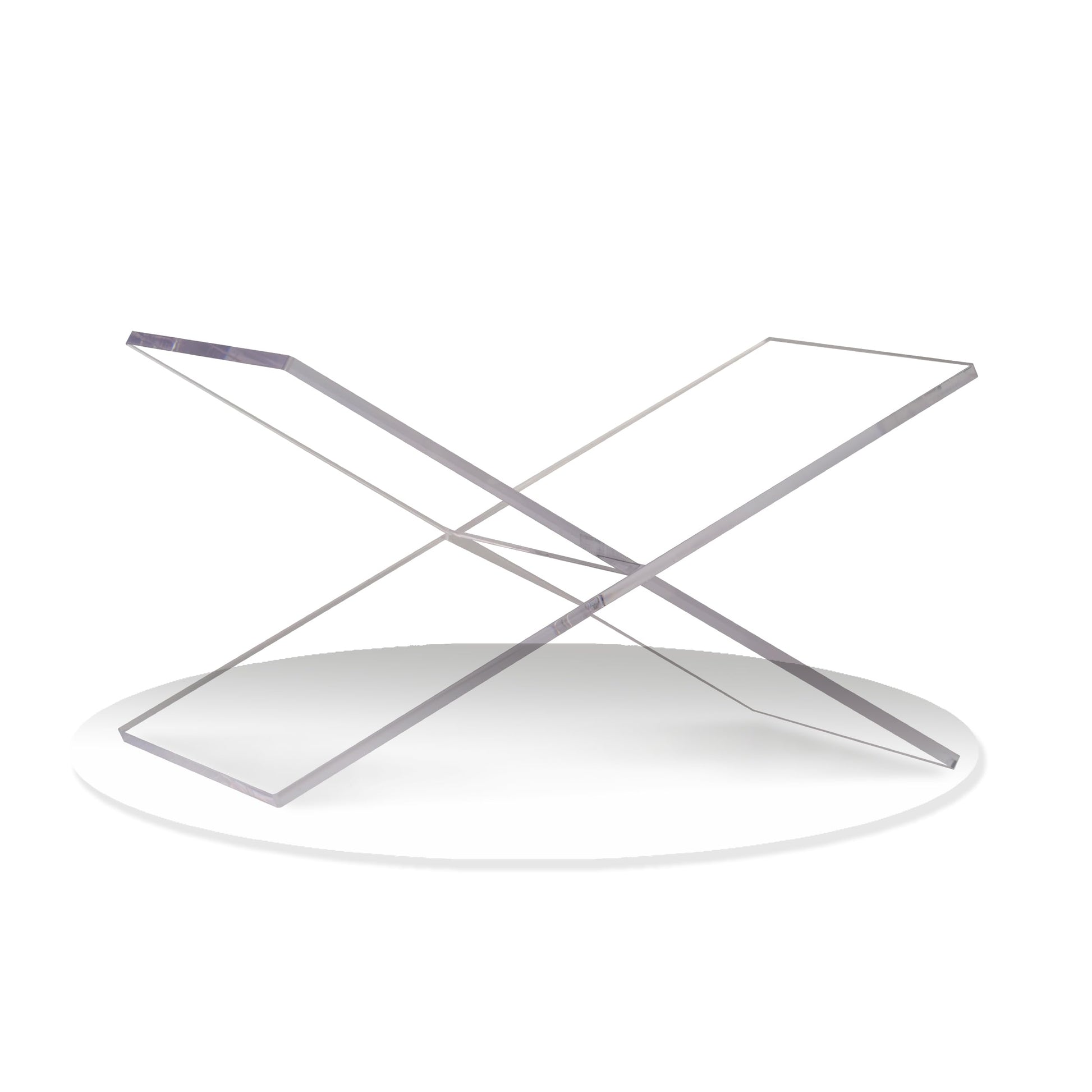 LIZ QNNALY Large Clear Acrylic Book Stand - Perfect for Displaying Open Books on Your Coffee Table