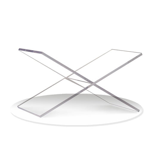 LIZ QNNALY Large Clear Acrylic Book Stand - Perfect for Displaying Open Books on Your Coffee Table