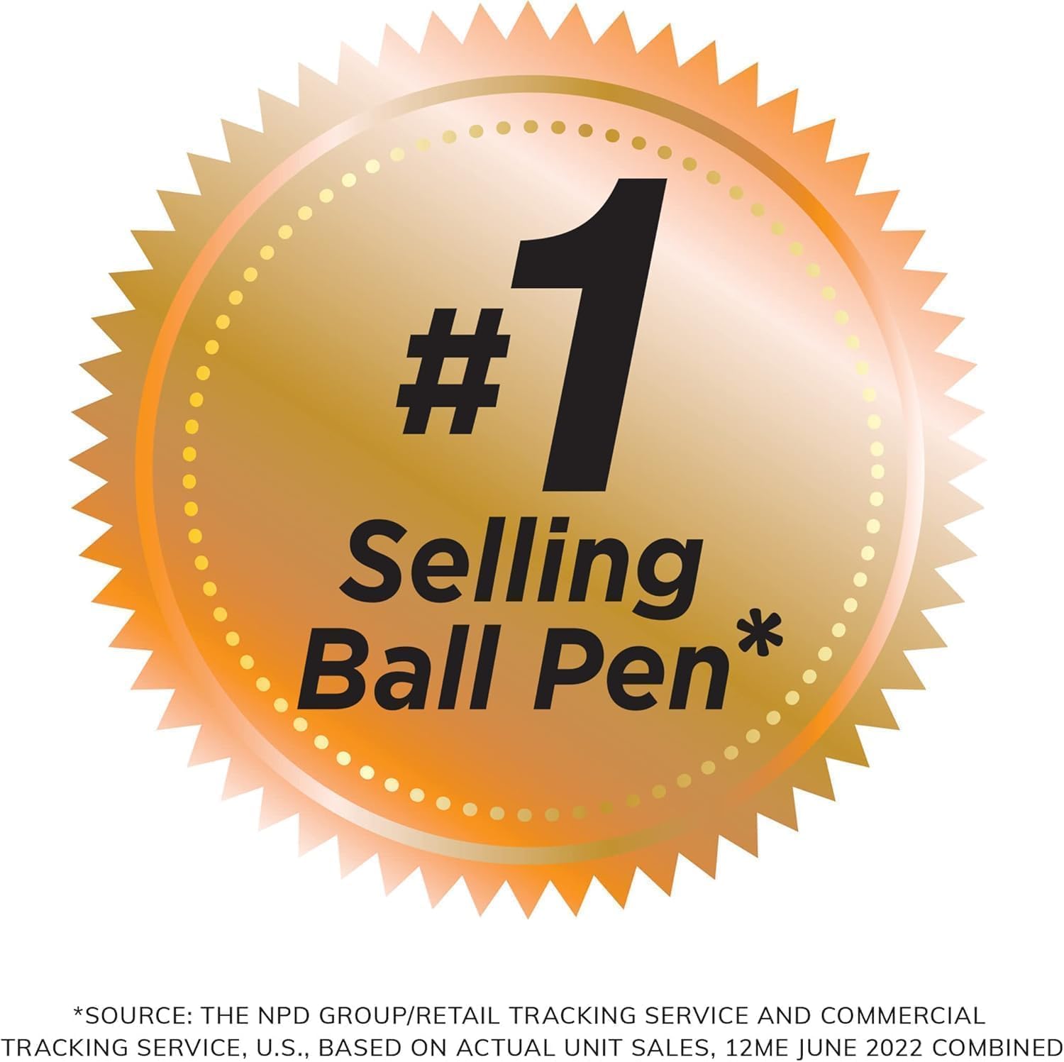 BIC Round Stic Xtra Life Ballpoint Pens - 1mm, Pack of 96 Black Pens
