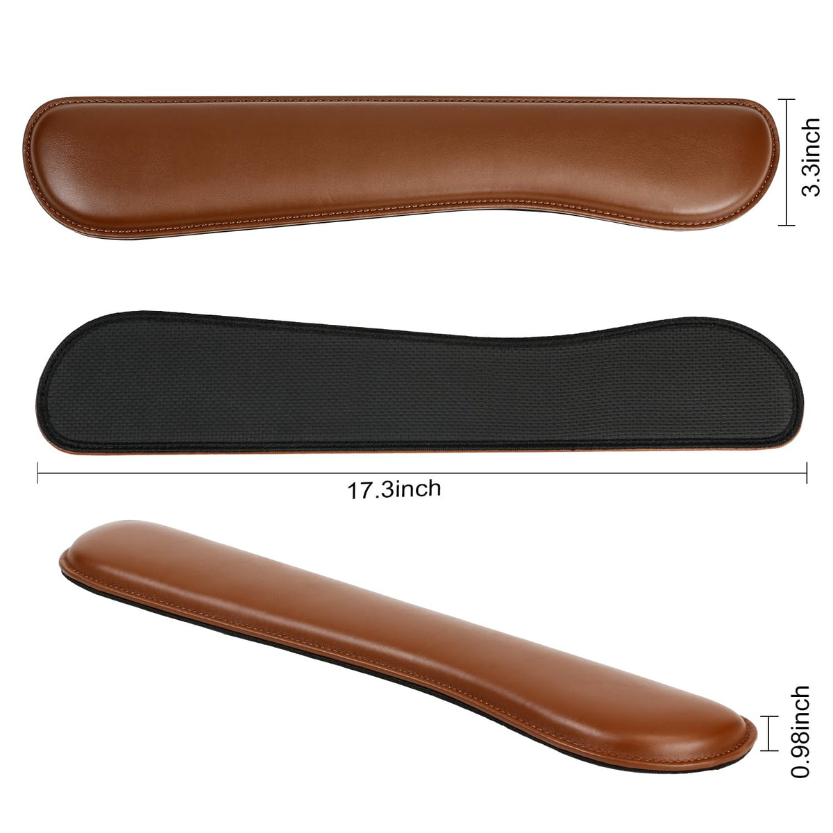 RICHEN Ergonomic PU Leather Keyboard Wrist Rest and Mouse Pad with Wrist Support, Memory Foam Set