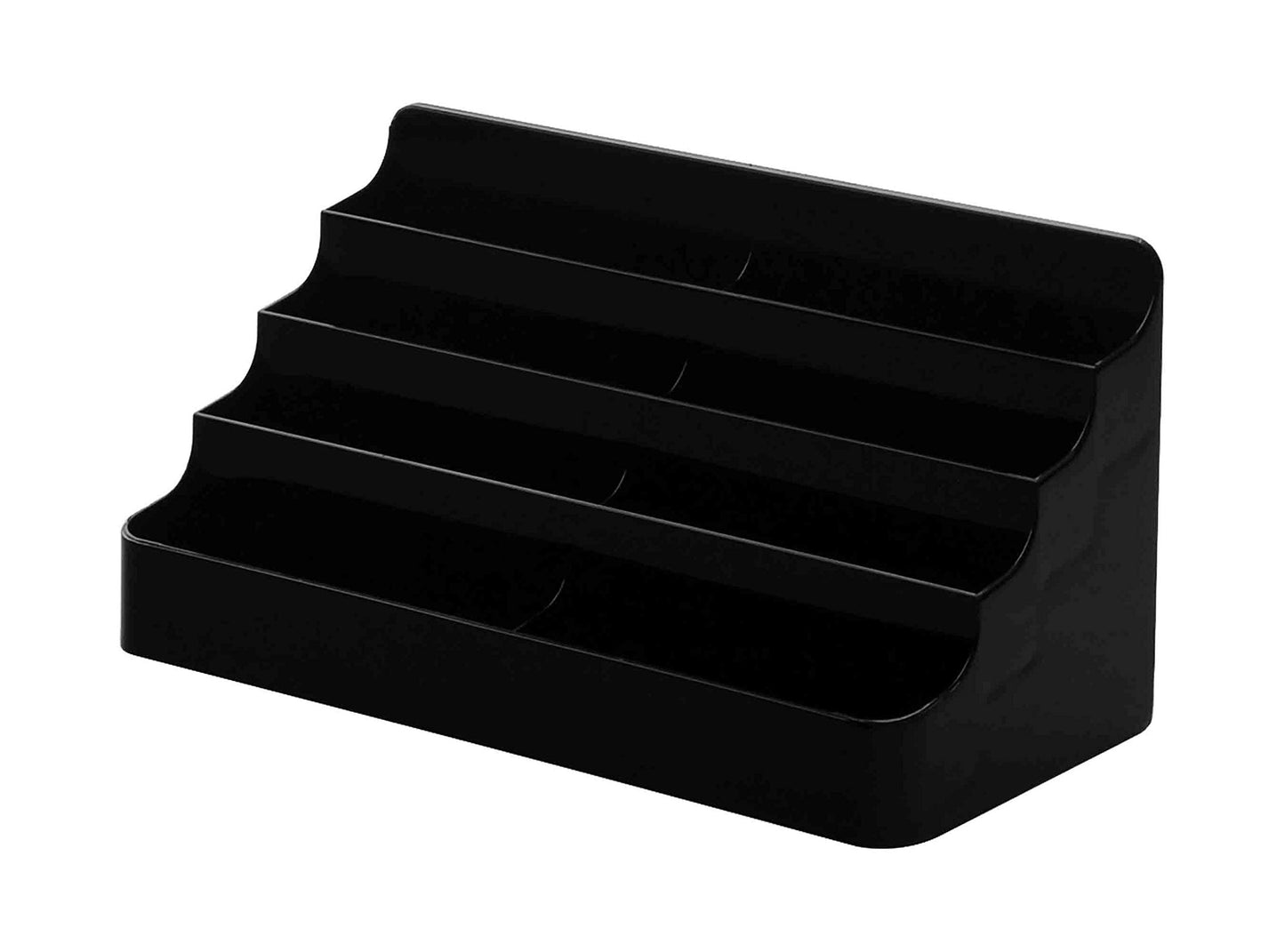 Business Card Holder Acrylic Four Tiers Eight Pockets Counter Holds 3.5" x 2" Appointment Cards for