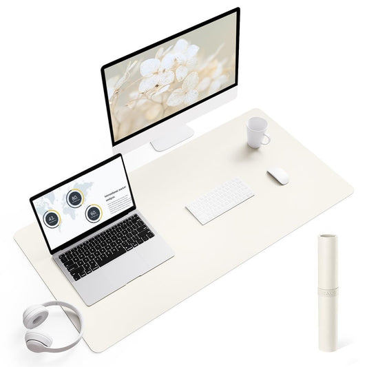 YSAGi Non-Slip Leather Desk Pad, Desk Matt for Desktop, Waterproof Laptop Computer Keyboard Mat