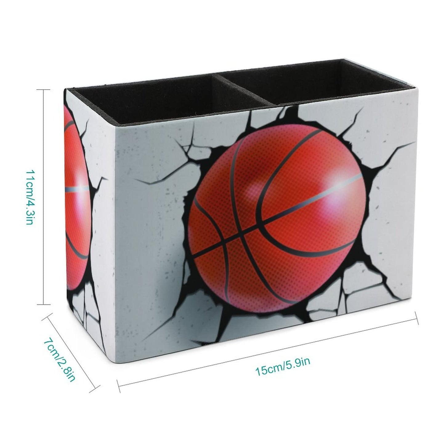 Niapessel Pencil Holder for Desk, Basketball Ball Pen Holder Storage Desktop Pen Organizer Desk
