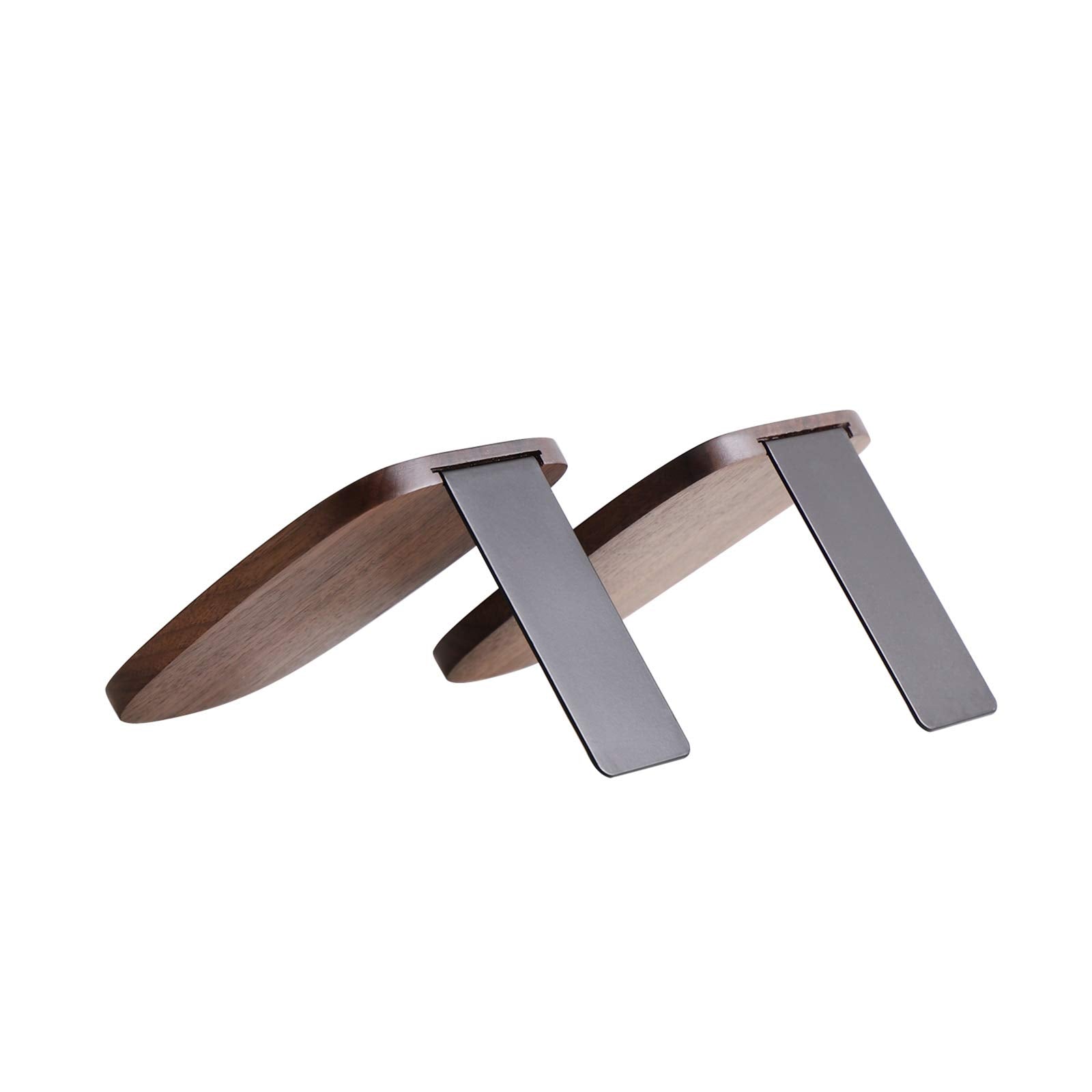 muso wood Book Ends for Shelves, Walnut 1 Pair