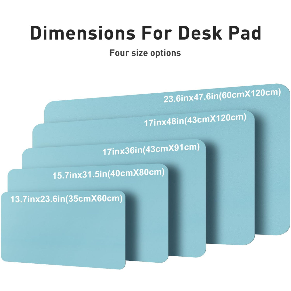 Aothia Faux Leather Desk Mat – Large Mouse Pad, Non-Slip PU Leather Blotter, Waterproof Writing