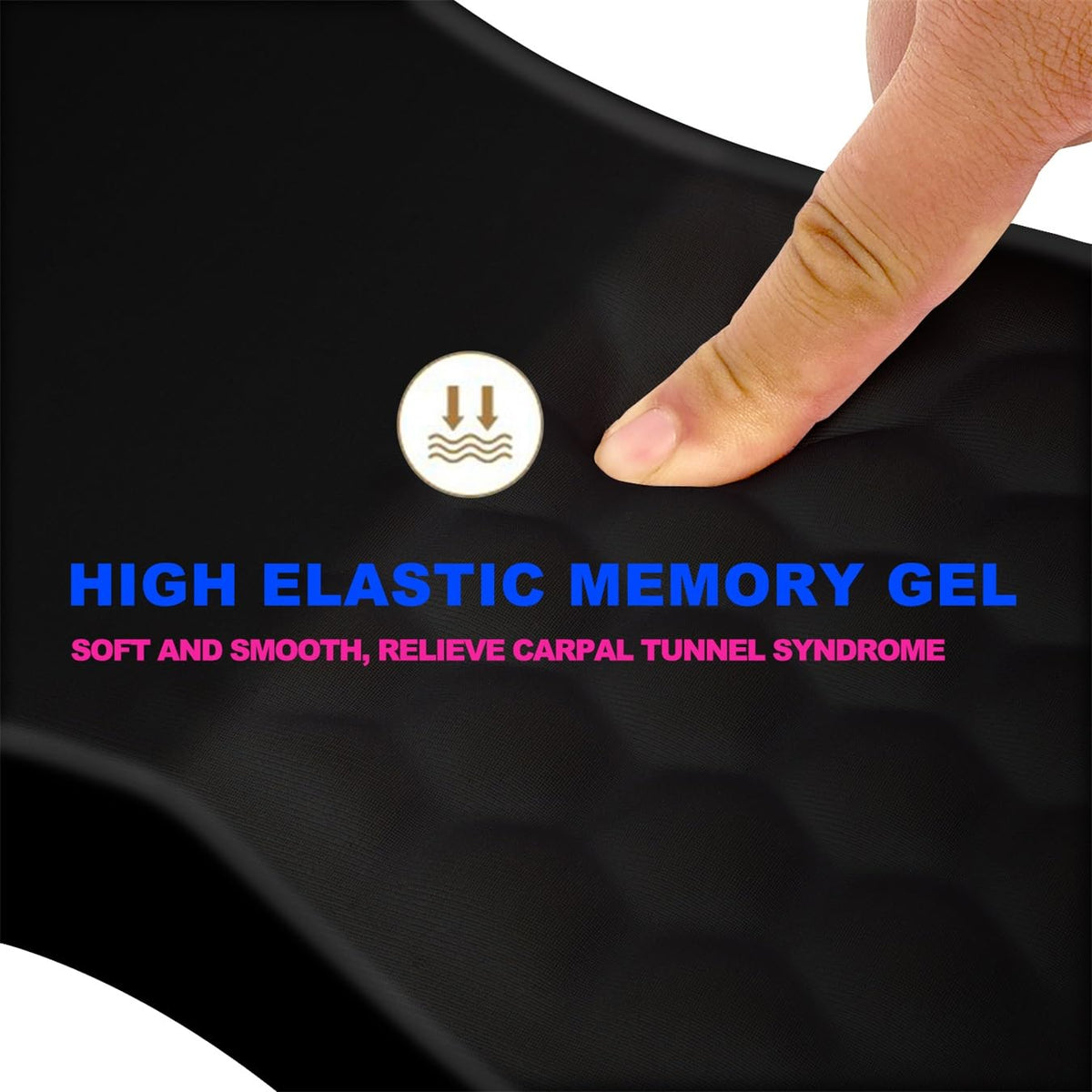 KUOSGM Mouse Pad Wrist Support, Ergonomic Mouse Pad with Massage Dot, Comfortable Computer Mouse