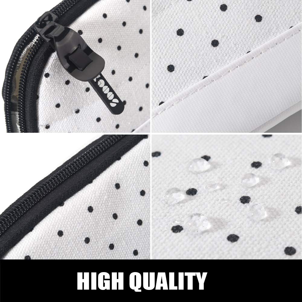 Sooez Wide-Opening Pencil Pen Case, Lightweight & Spacious Pencil Pouch Zipper Stationery Bag