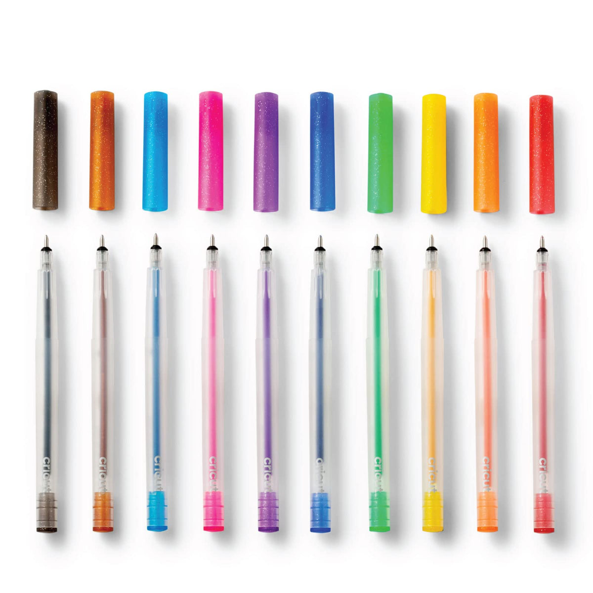 Cricut Glitter Gel Pens (Set of 10), Add Glitter to Cards, Paper, Decor, and More, for Use Maker