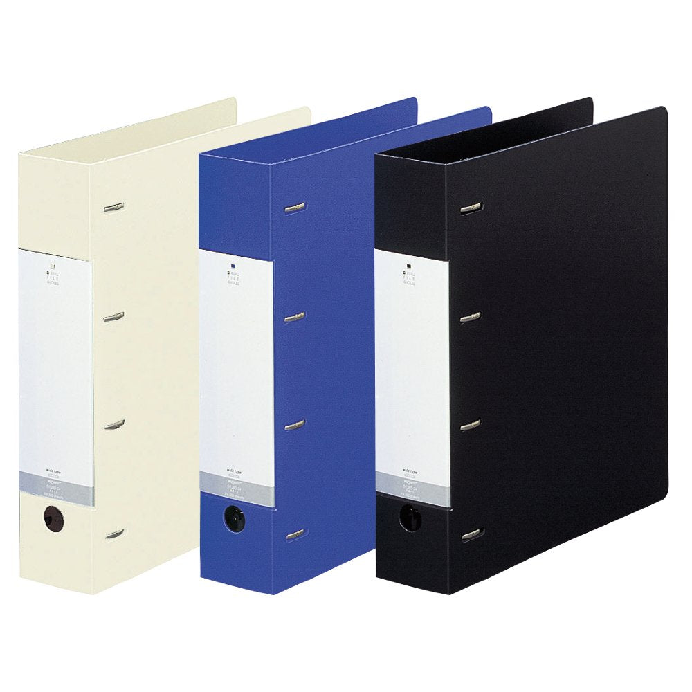 LIHITLAB D-Shaped Ring File A4 4 Holes G1280