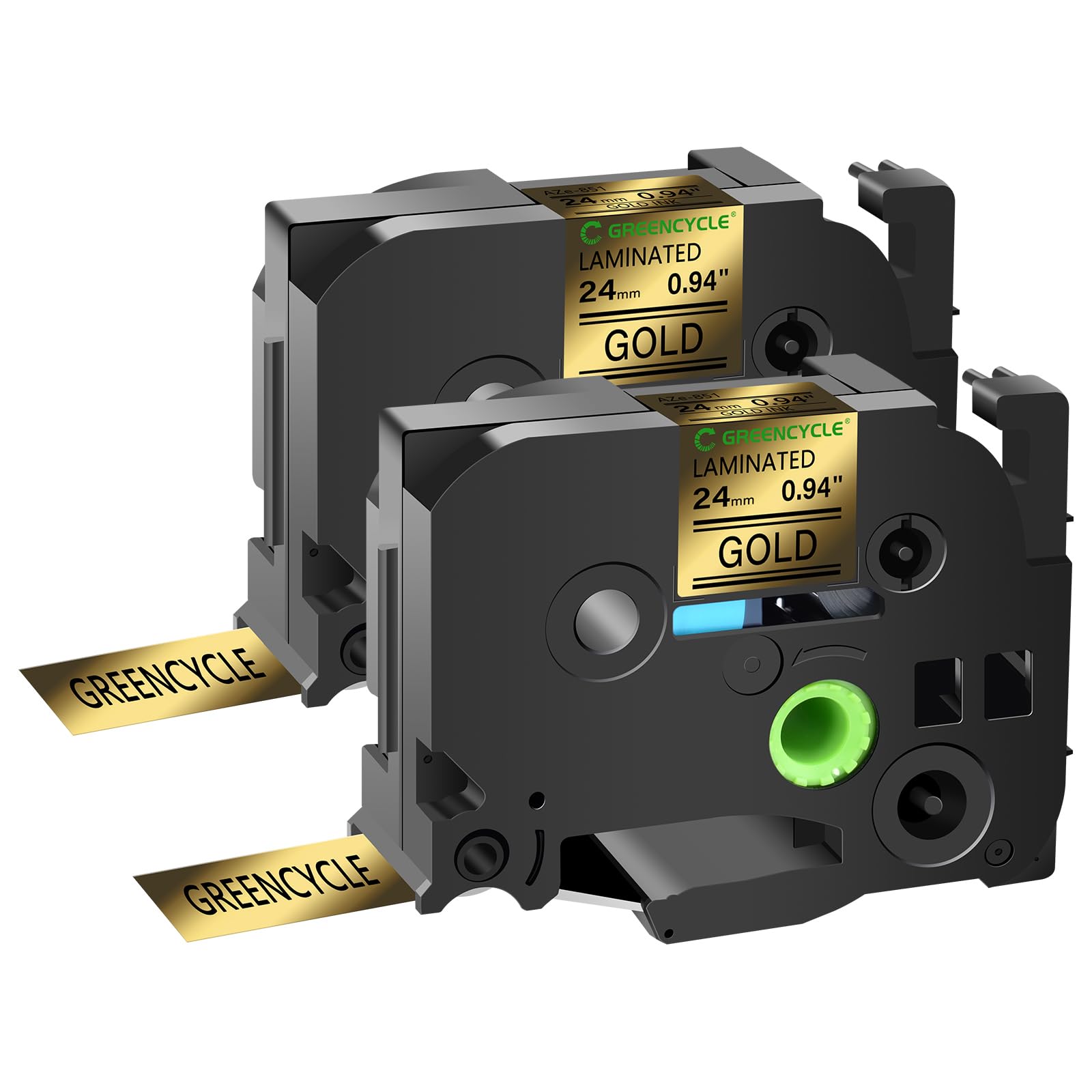 Compatible for Brother P Touch Label Maker Tape 24mm 0.94 Laminated Gold