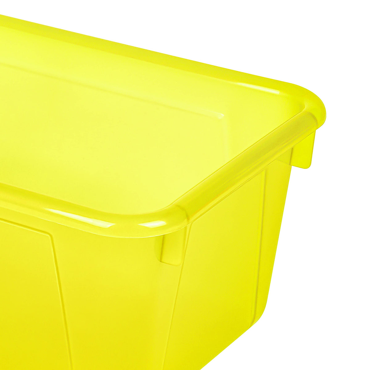 Storex Small Cubby Bins – Plastic Storage Containers for Classroom with Non-Snap Lid, 12.2 x 7.8 x