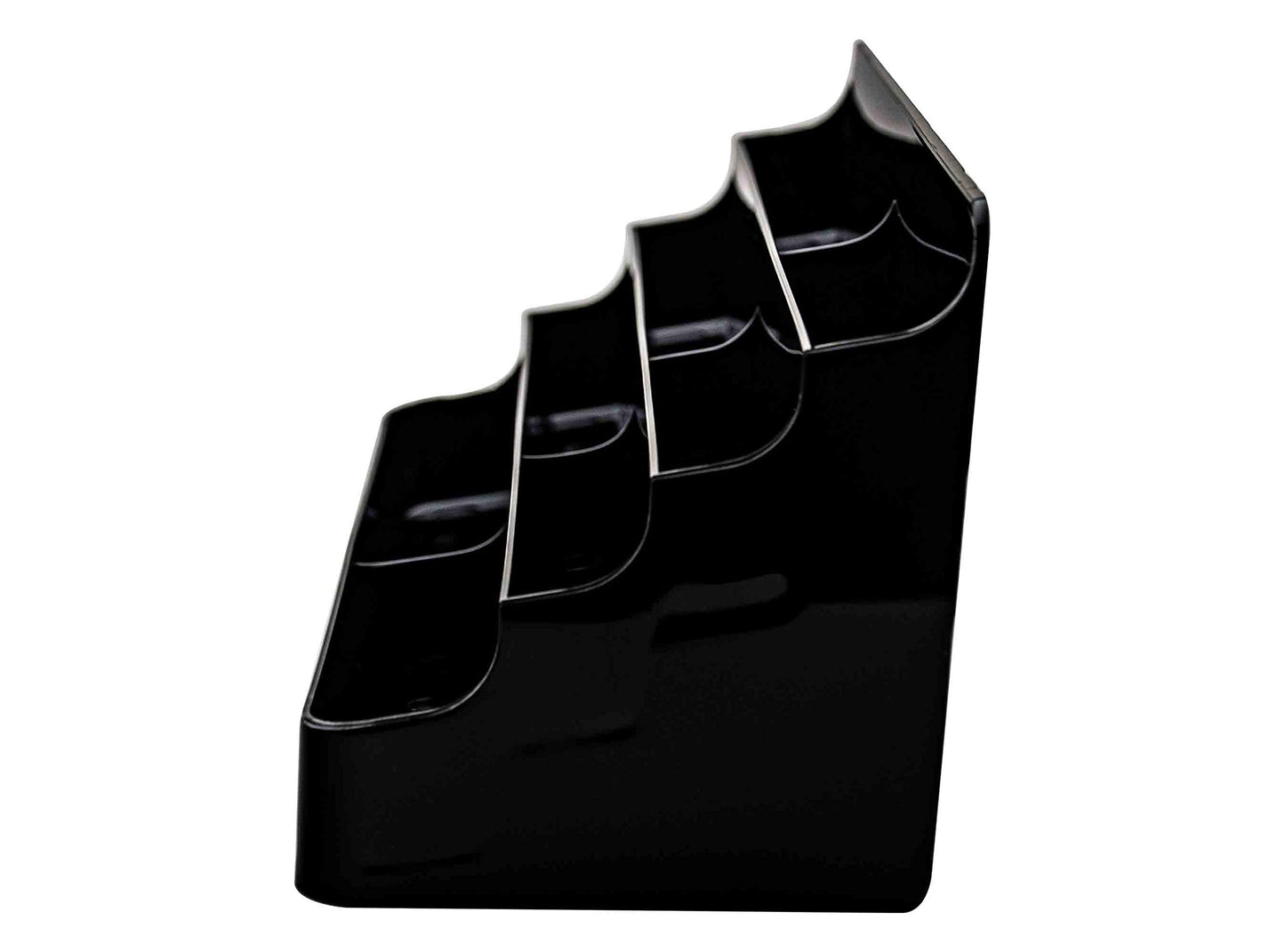 Business Card Holder Acrylic Four Tiers Eight Pockets Counter Holds 3.5" x 2" Appointment Cards for