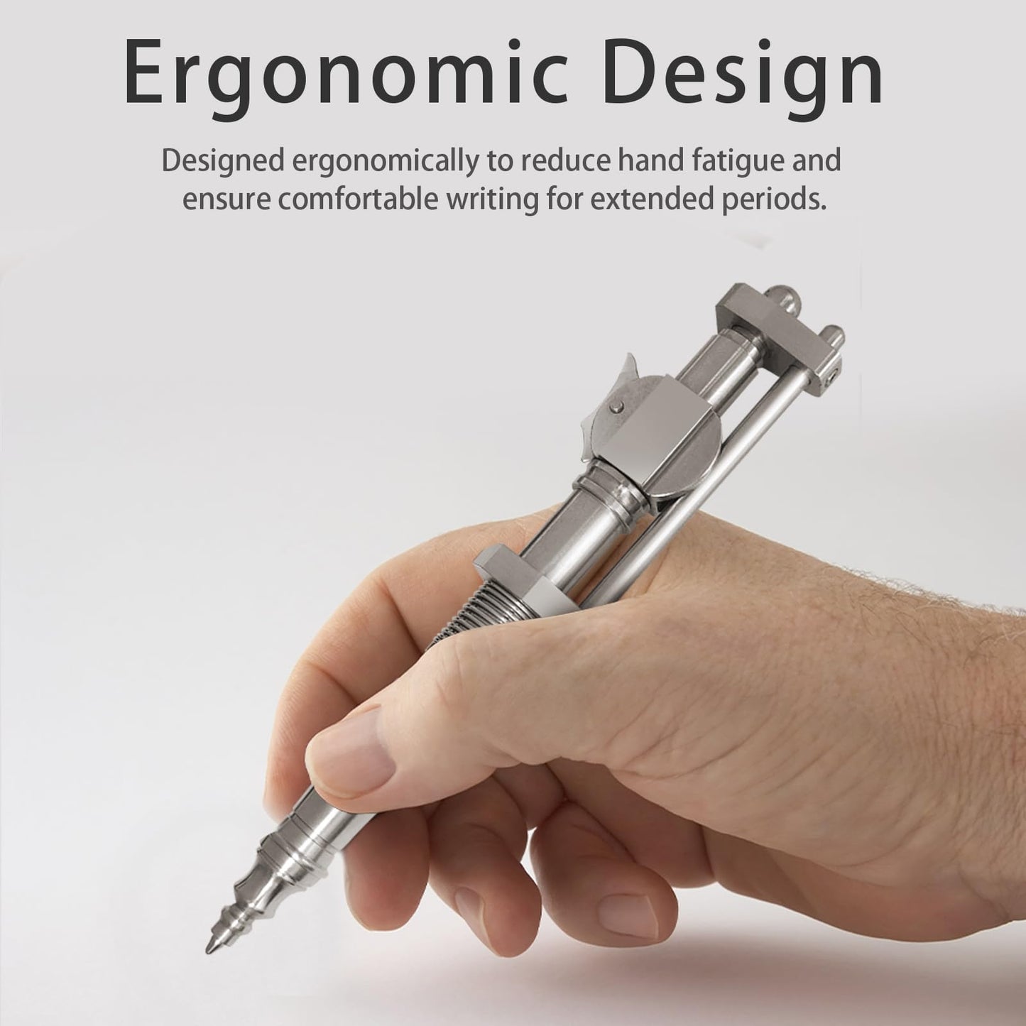 Dr. Metalleung Tactical Ballpoint Pen: Click Stainless Steel Retractable EDC Heavy Pen