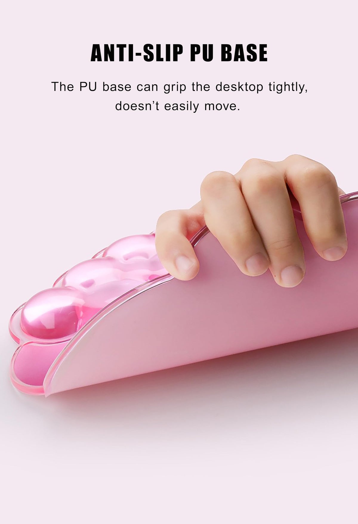 Aszqvd Mouse Pad with Wrist Rest, Soft Cloud Gel Keyboard Mouse Pad Set with Hand Wrist Support