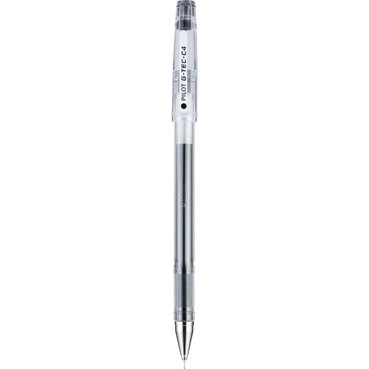 PILOT G-Tec-C Gel Ink Pens, Ultra Fine Point (0.4mm), Black Ink, 12-Pack