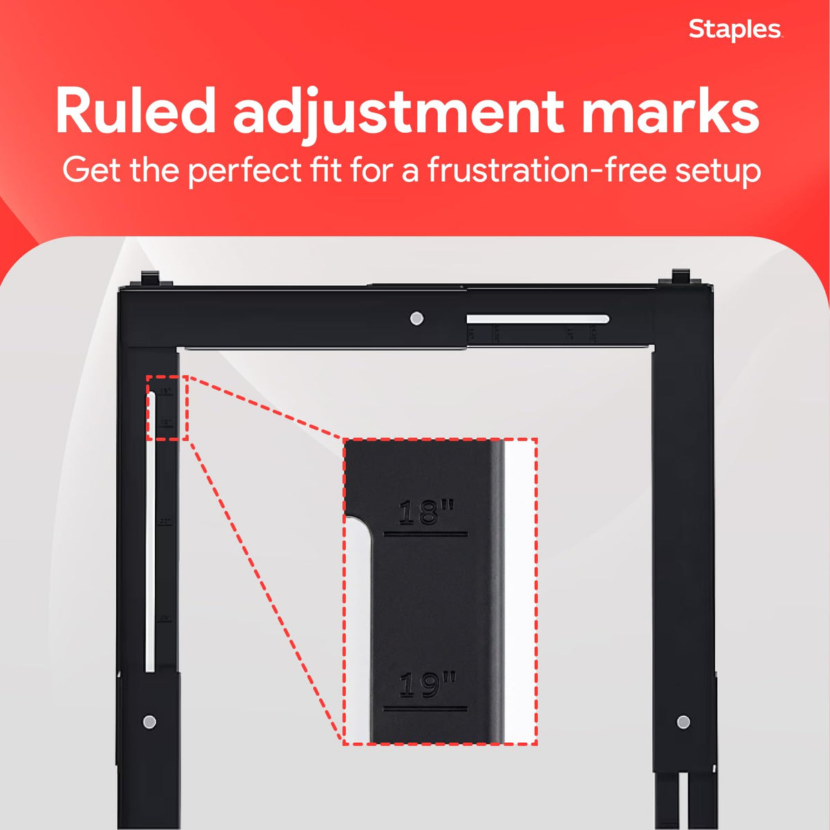 Staples Adjustable File Caddy, Letter/Legal Files, Black, Heavy Duty