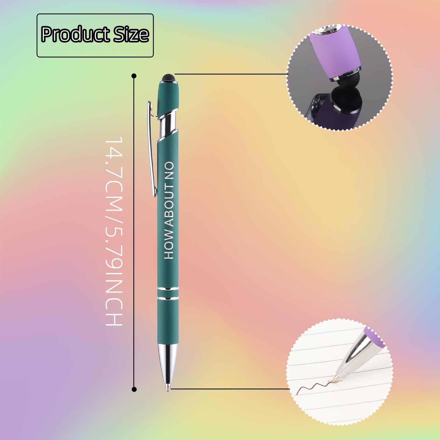 WUXIPREP 48 Pcs Ballpoint Pens,Fine Point Smooth Writing Pens,Kawaii Pens For Writing Journaling