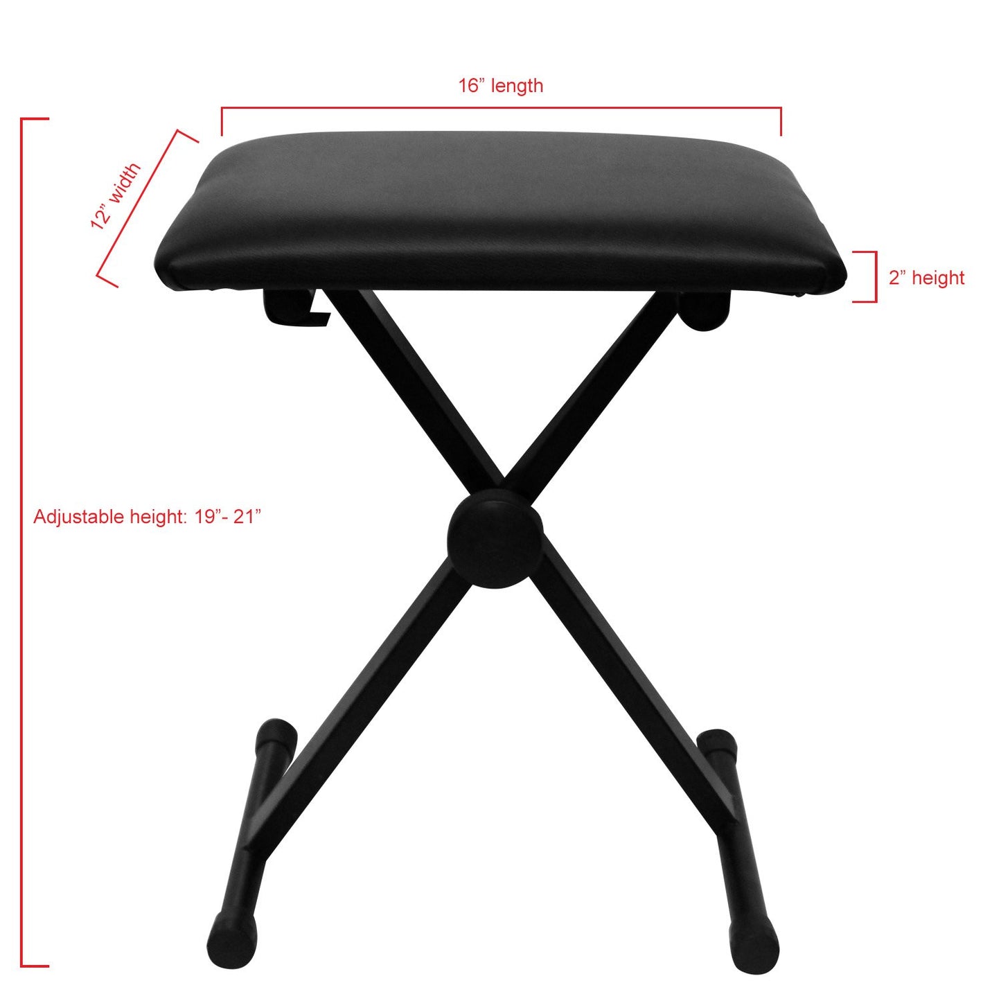 ChromaCast CC-FBENCH Padded Keyboard Bench