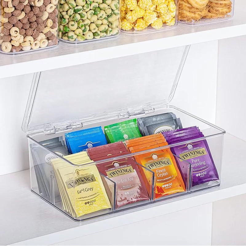 Vtopmart Clear Organizers,Stackable Storage Containers for Office Supplies,Desk Organization and