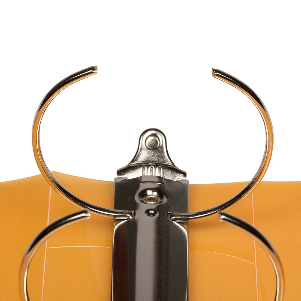 JAM PAPER Plastic 3 inch Binder - Orange 3 Ring Binder - Sold Individually