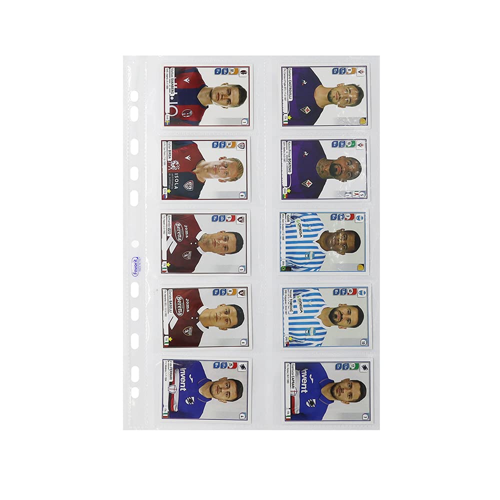 Favorit 100460075 Card Holder with Universal Holes 8.5 x 5.4 x 10 cm Smooth Finish Pack of 10