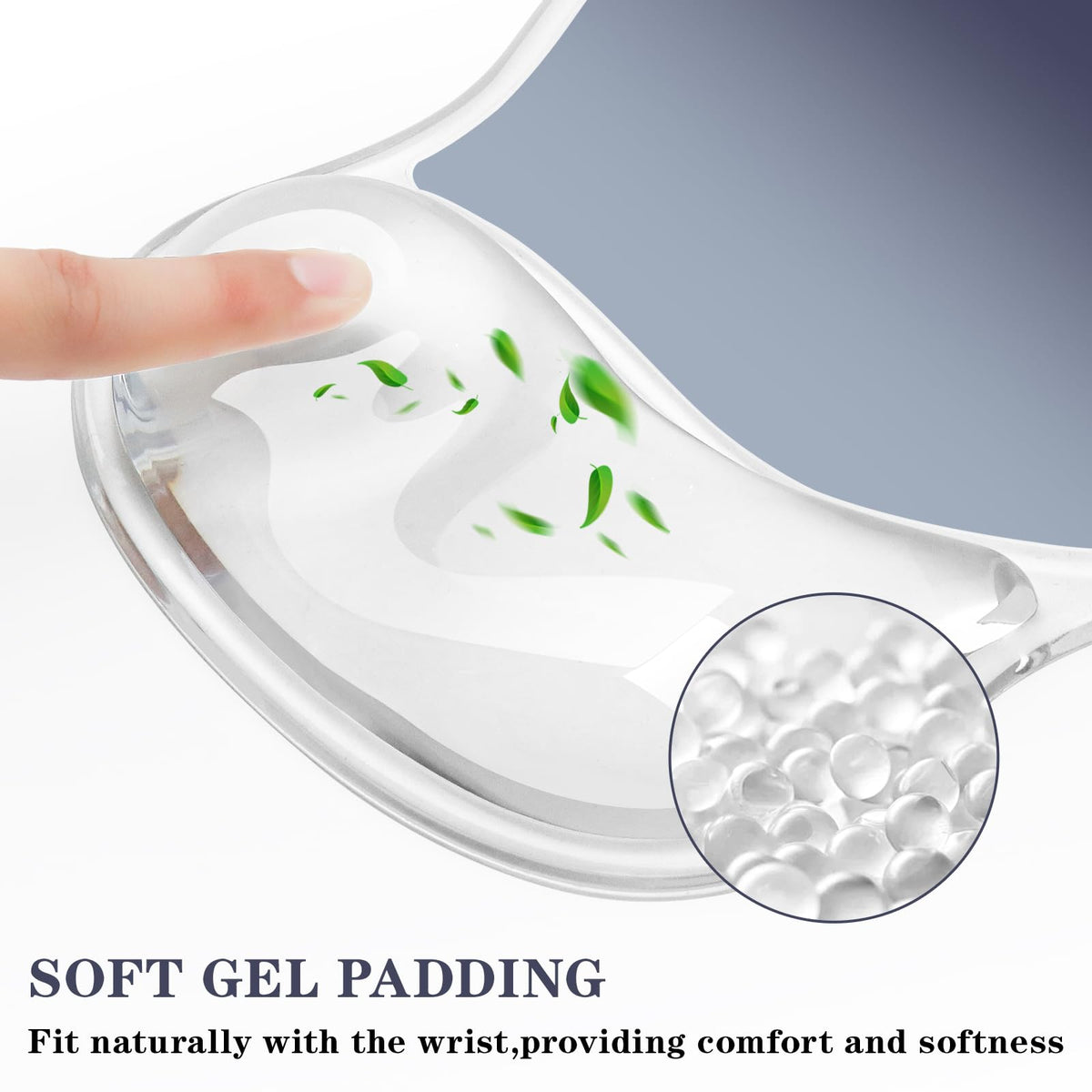 Mouse Pad with Wrist Rest,Ergonomic Mouse Pad with Comfortable Gel Wrist Rest Support and Non-Slip