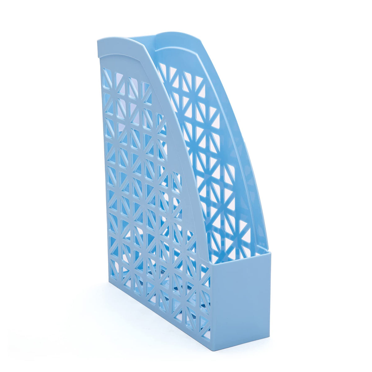 Mintra Office Plastic Desk Organizer 2pk Magazine File (Arctic Ice)