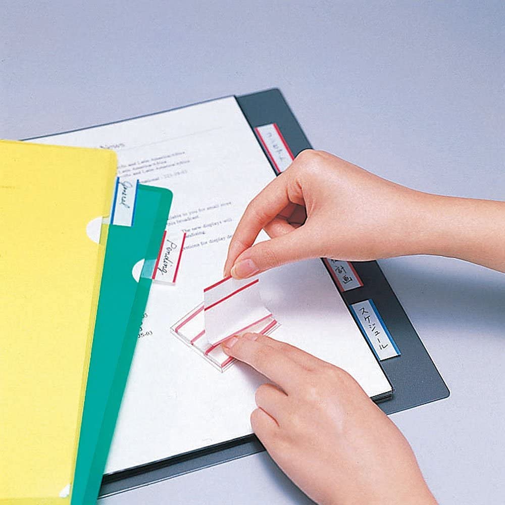 Post-it 682-1-B Sticky Notes Film, Index, Blue, 1.7 x 0.9 inches (44 x 23 mm), 1 Bag (50 Sheets x 2