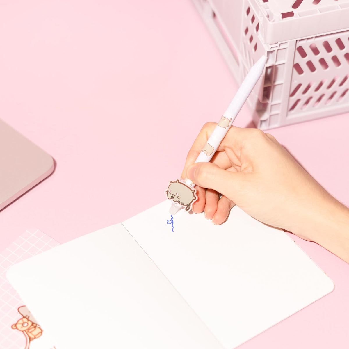 Grupo Erik Pusheen Cat Erasable Pens Blue - Stationery Supplies Gifts