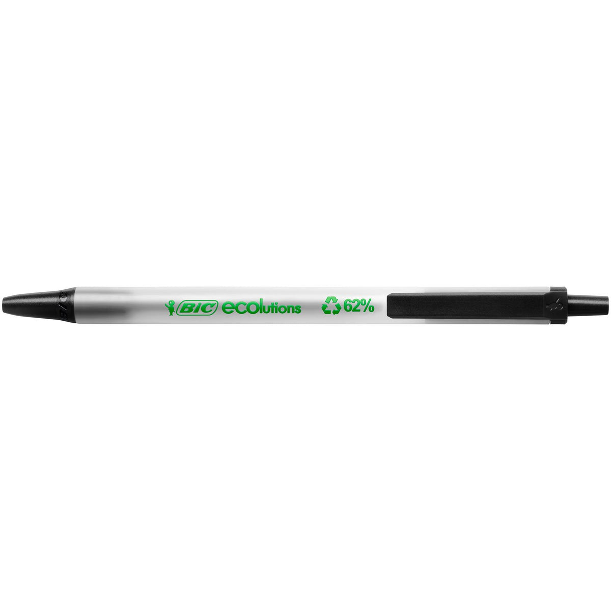 Bic Ecolutions Clic Stic (Recycled) Black (Box 50)