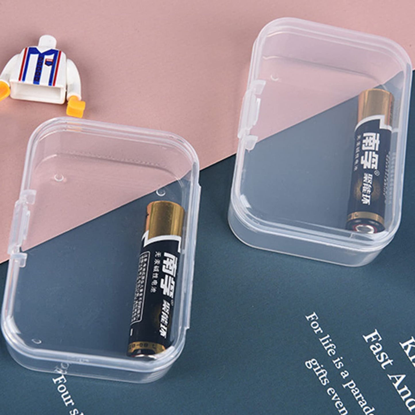 Thintinick Mini Clear Plastic Storage Containers, 2.56x1.77x0.79 inch