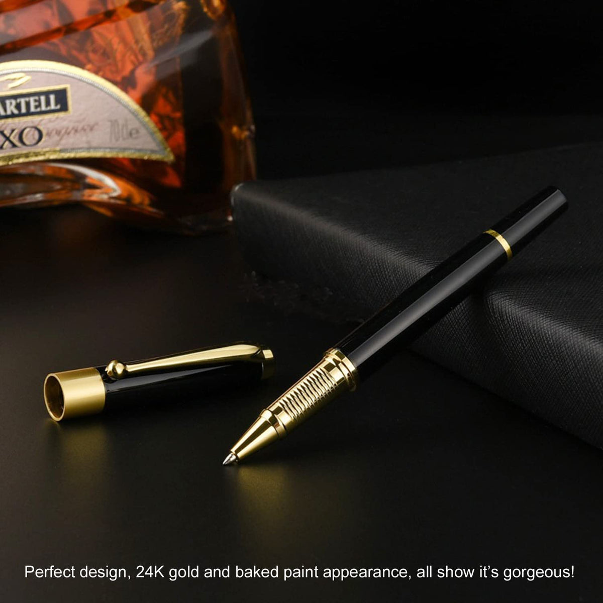 YIVONKA Ballpoint Pen Black Refill,Luxury Ballpoint Line width 0.5mm,Best Ball Pen Gift Set for Men