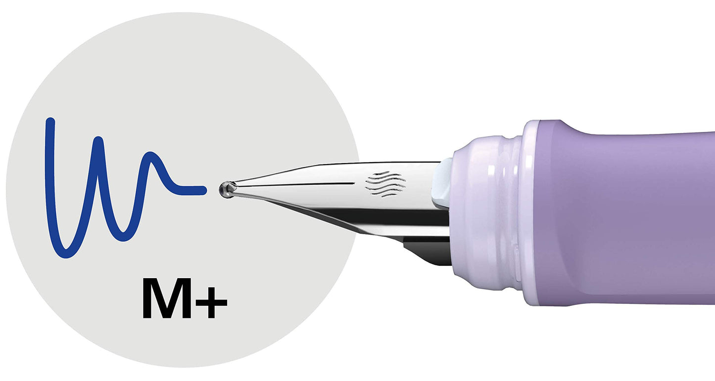 Schneider Ray fountain pen (right-handed, incl. Standard ink cartridge royal blue) lavender